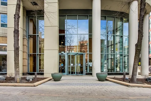 a view of entrance door of the building
