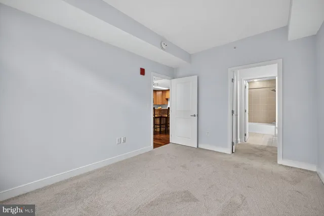 a view of an empty room