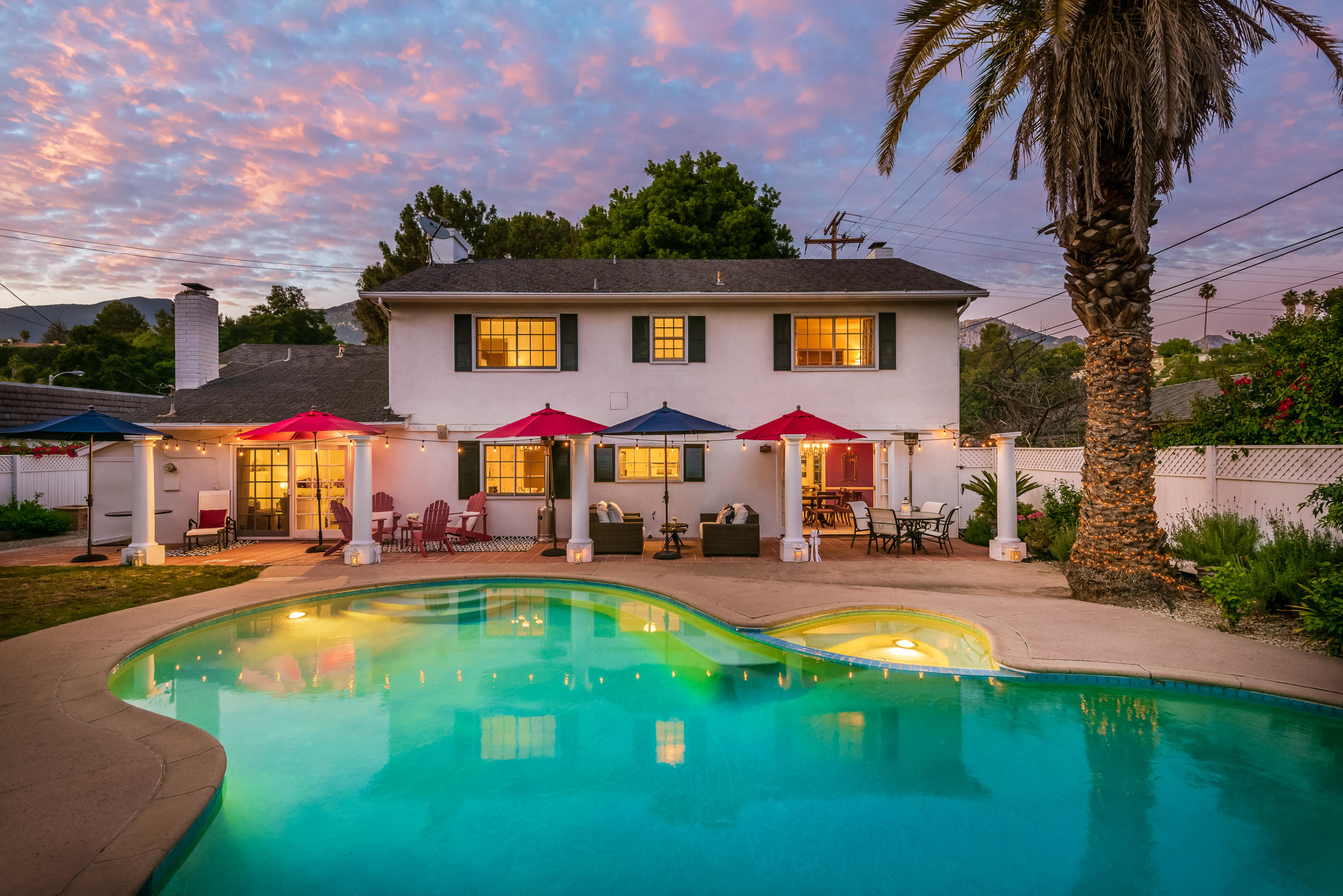 3735 Foothill Road Santa Barbara, CA 93105 - Photo 5 of 23 01-Rear View - Twilight