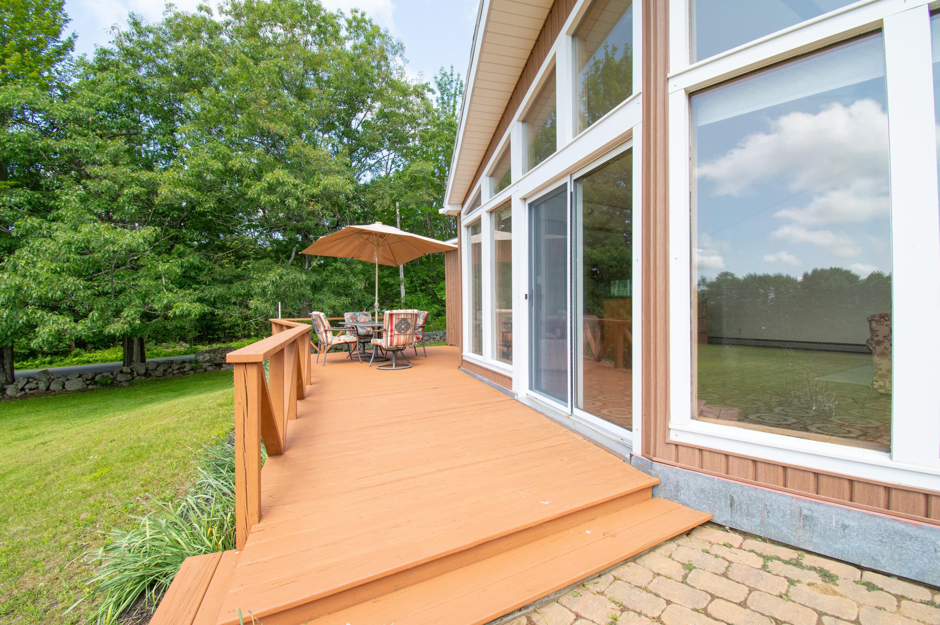 454 Quaker Ridge Road Leeds, ME 04263 - Photo 35 of 55 Dining room deck