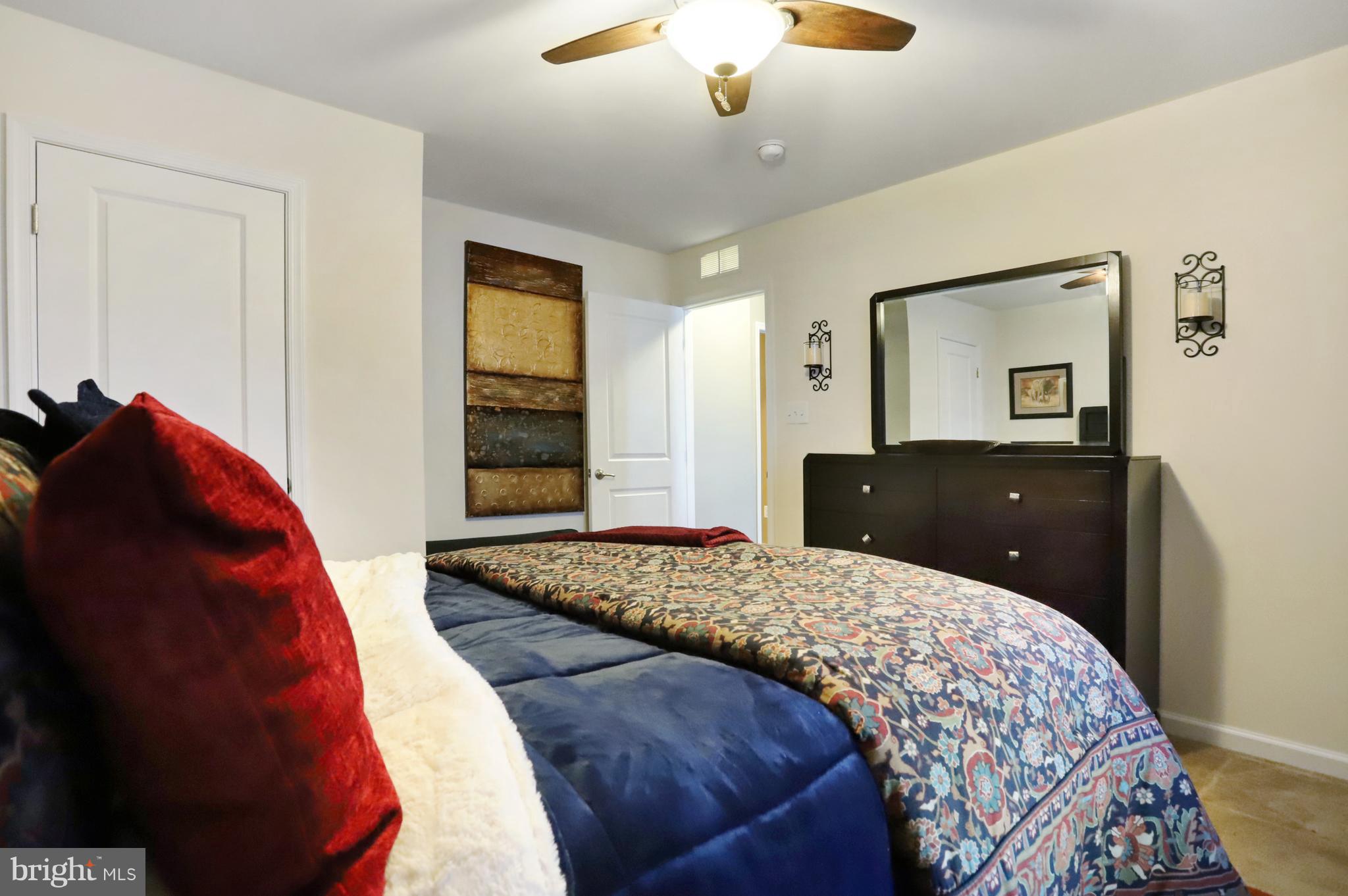 164 Mountain Laurel Boulevard Ranson, WV 25438 - Photo 23 of 51 Bedroom 1 w/carpet flooring and ceiling fan