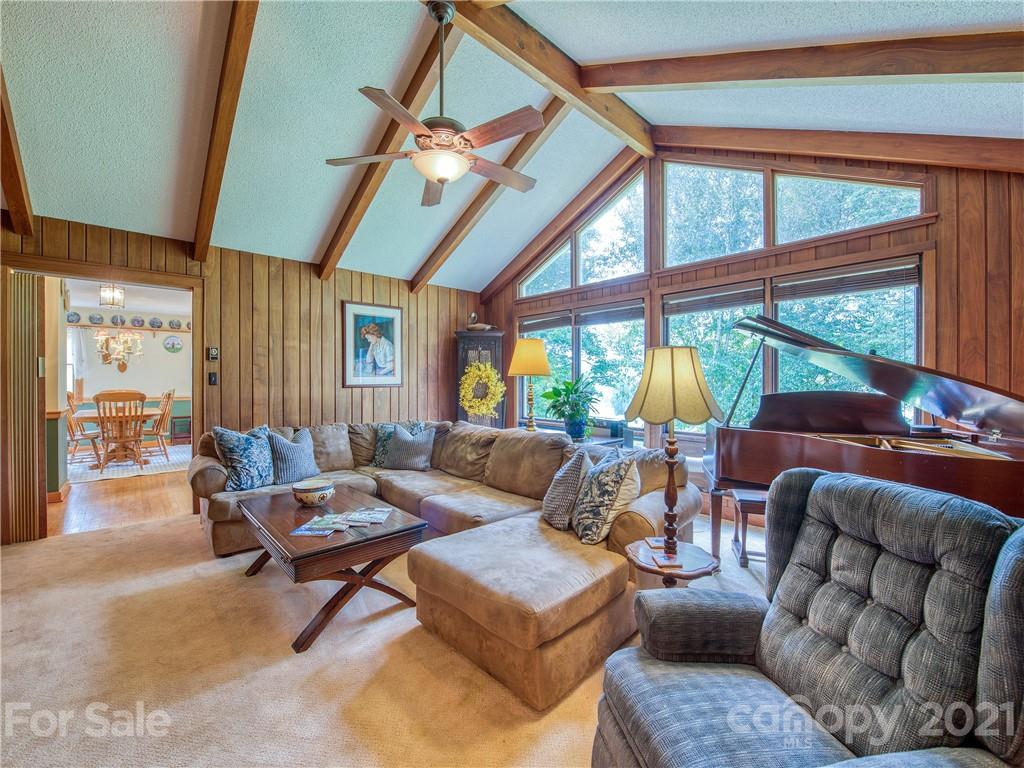 120 Arrowood Acres Road Clyde, NC 28721 - Photo 16 of 42 a living room with furniture and a large window