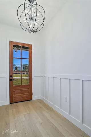 wooden floor in a room