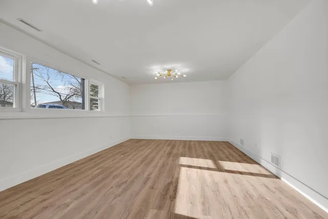 wooden floor in a room