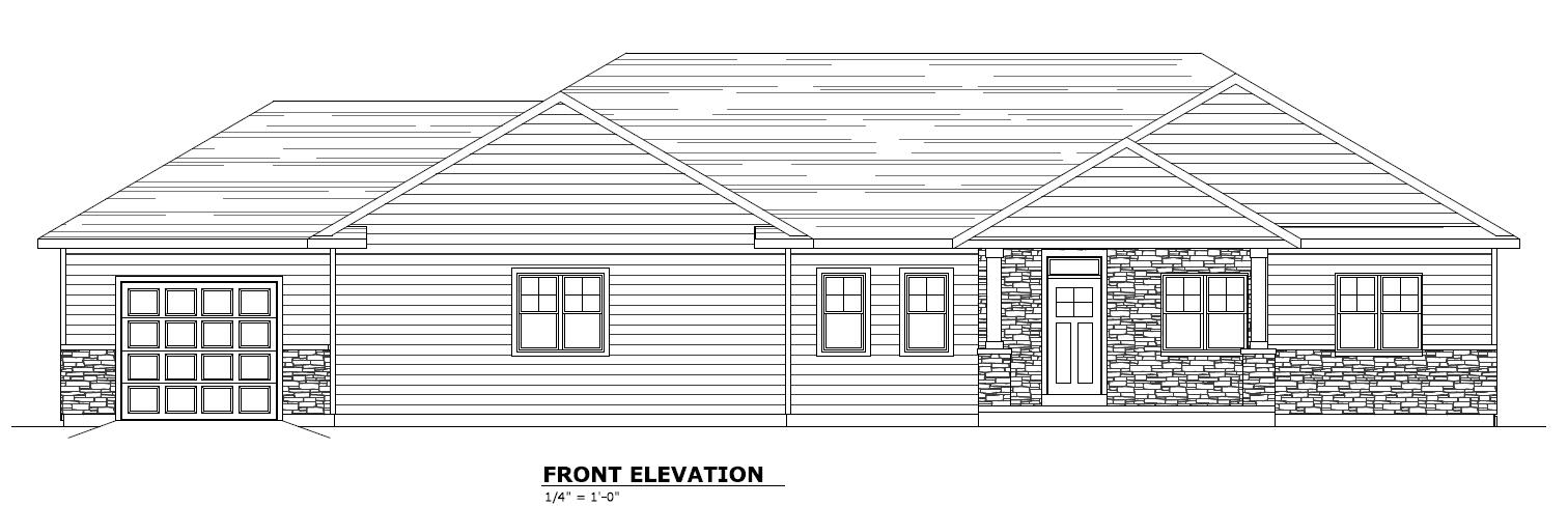2367 Wallace Lake Road Trenton, WI 53090 - Photo 2 of 3 front drawing 2367