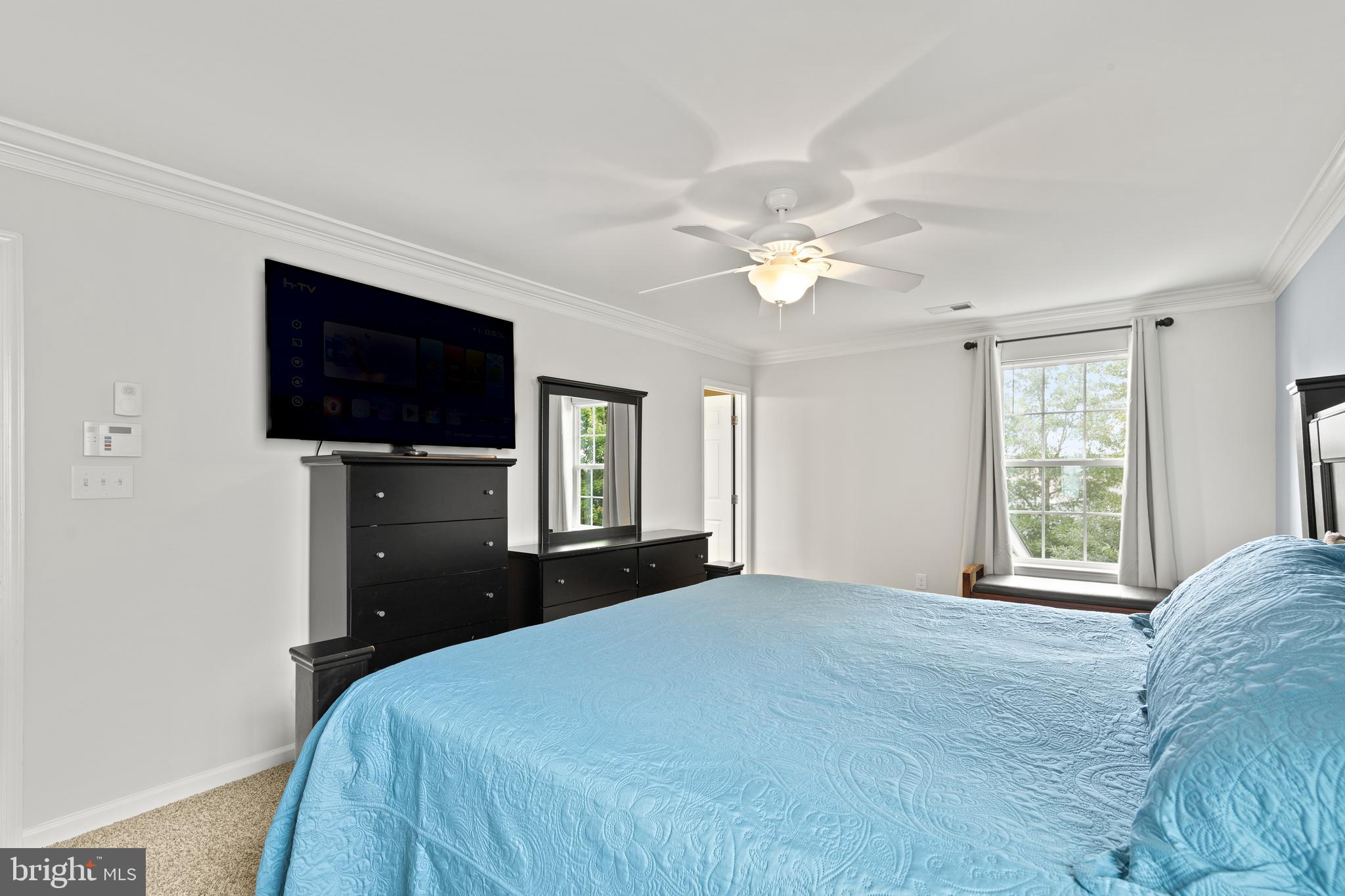 196 Bobbys Branch Road Millsboro, DE 19966 - Photo 28 of 37 a bedroom with a bed and a flat screen tv