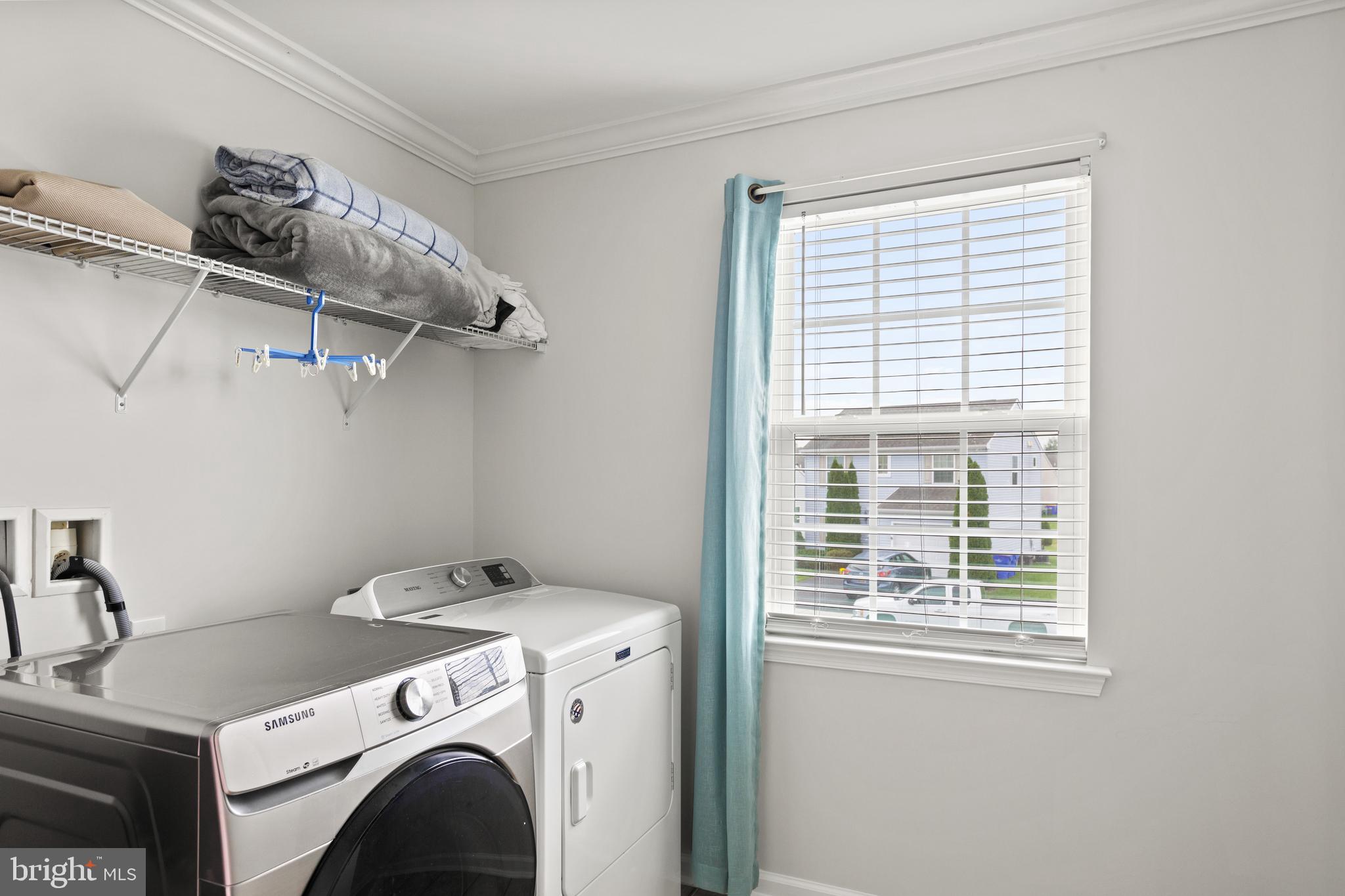 196 Bobbys Branch Road Millsboro, DE 19966 - Photo 33 of 37 a utility room with dryer and washer