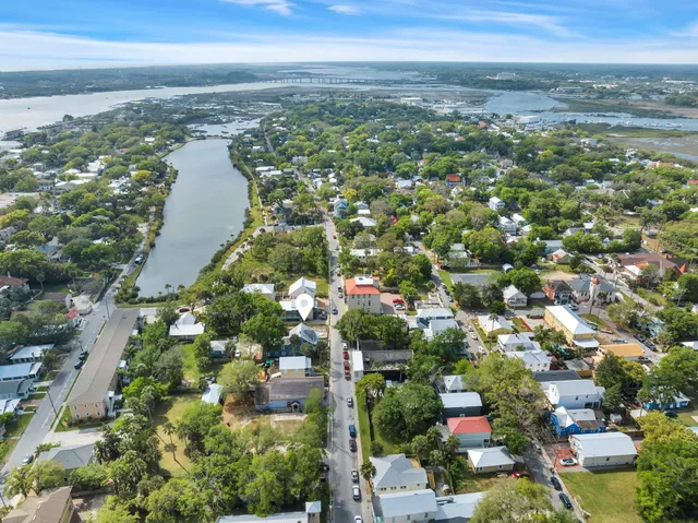 a view of city and ocean