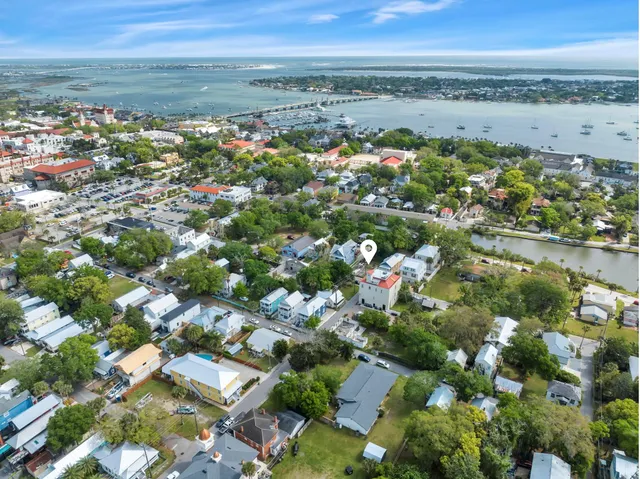 a view of city and ocean