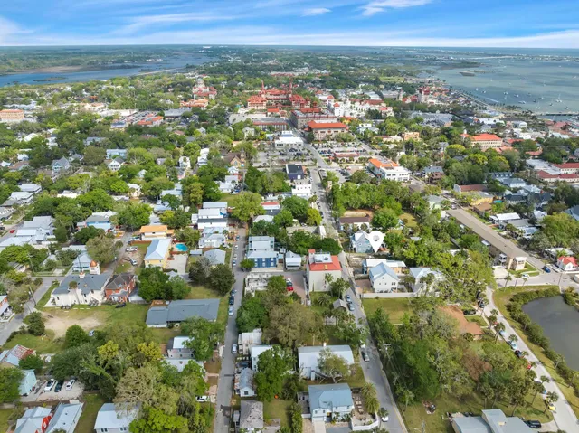 a view of city and mountain