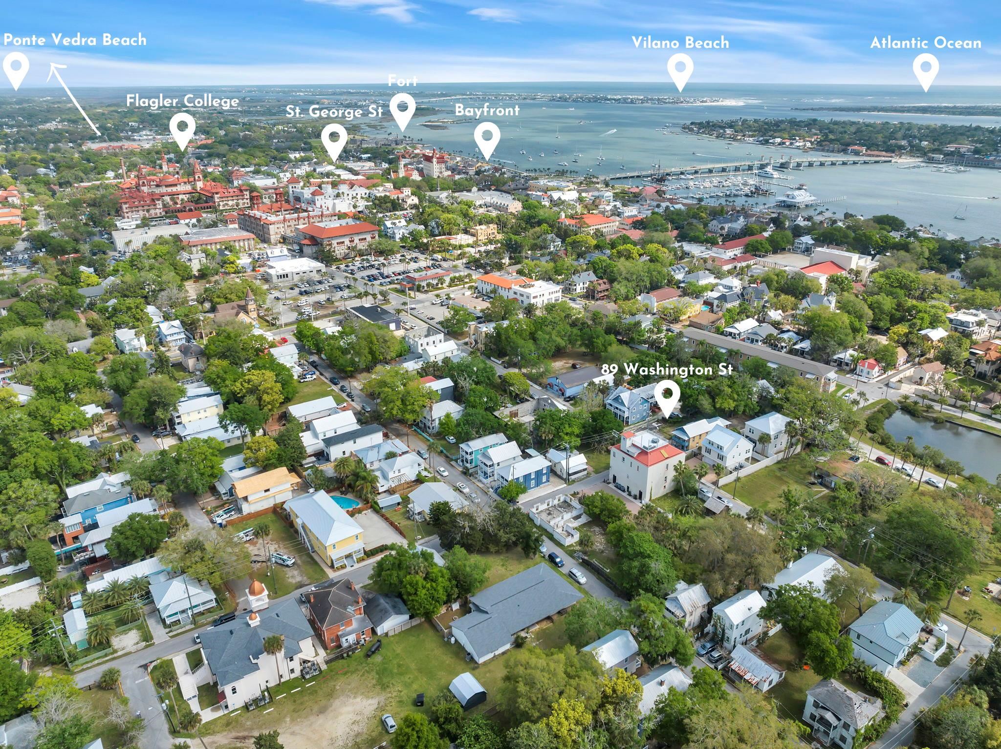 89 Washington Street St. Augustine, FL 32084 - Photo 3 of 42 a view of city and ocean