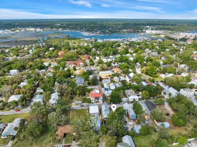 a view of city and ocean