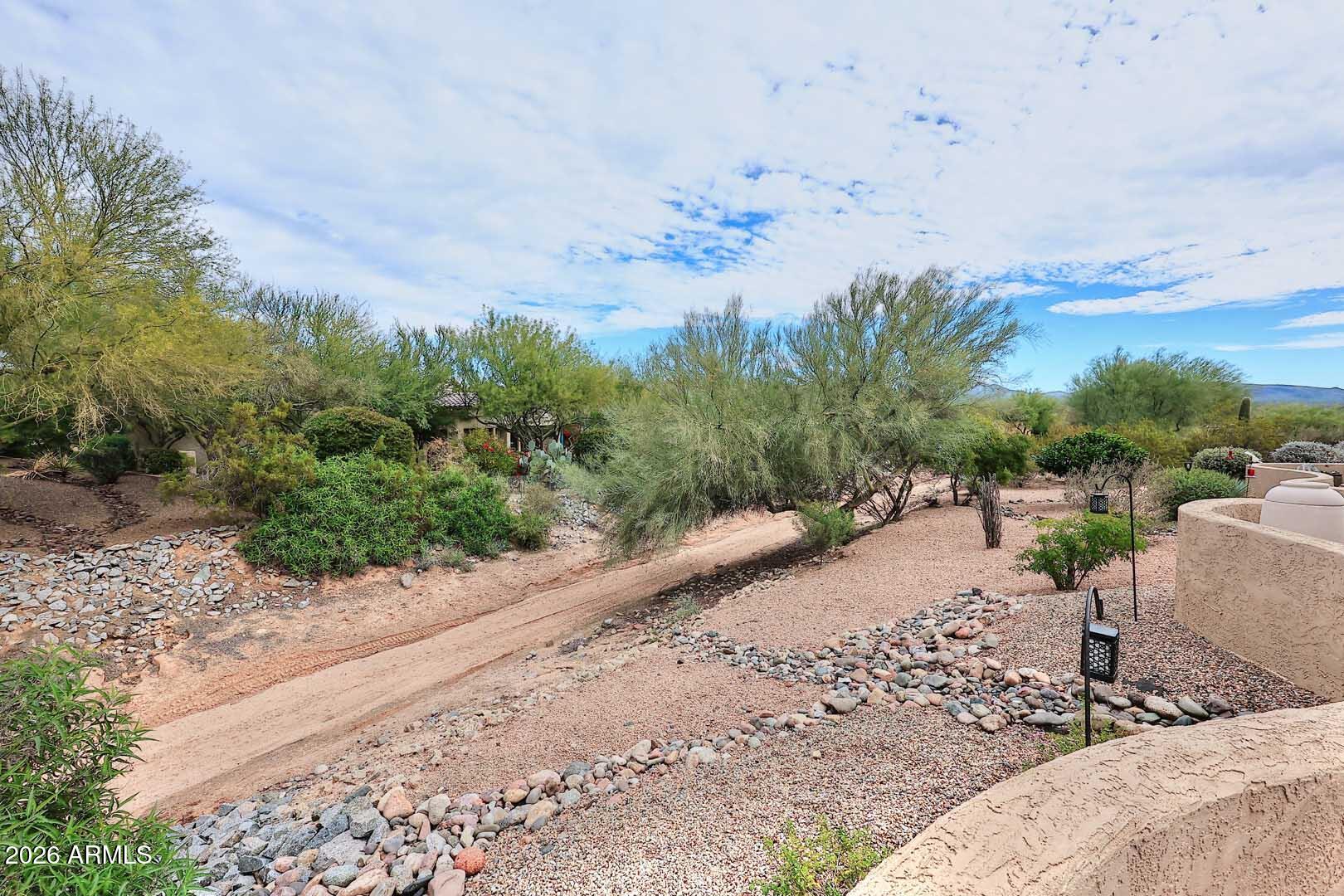 27921 North Quail Spring Road Rio Verde, AZ 85263 - Photo 38 of 49 a view of a dry yard with trees
