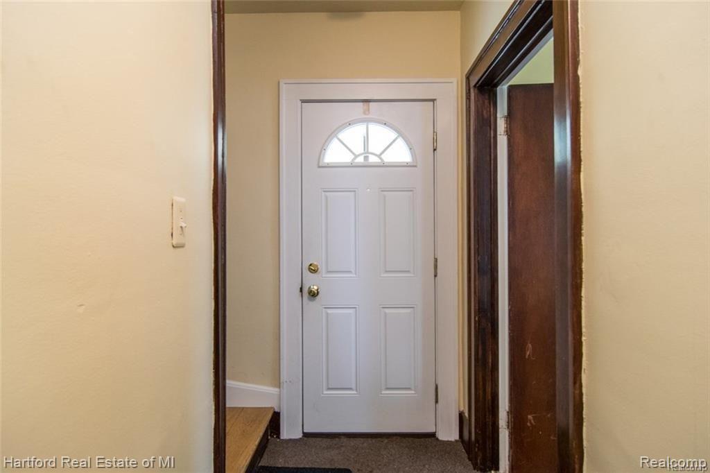 Entry door from inside.