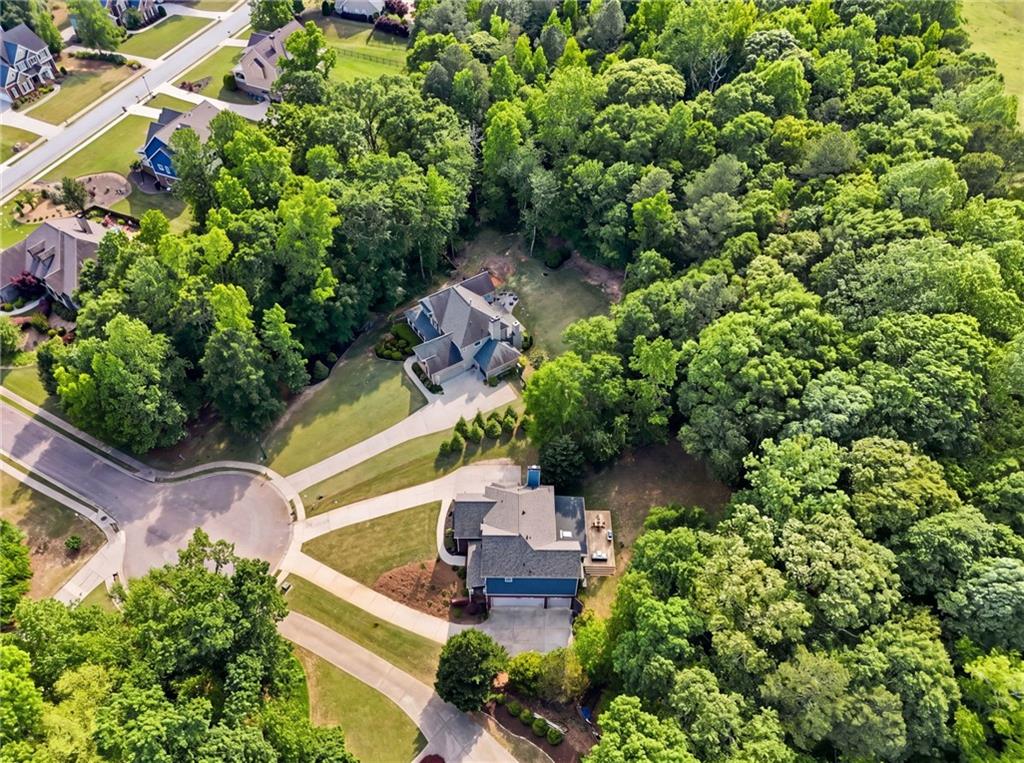 67 Pointer Lane Braselton, GA 30517 - Photo 11 of 74 an aerial view of a house with a yard sitting area and garden