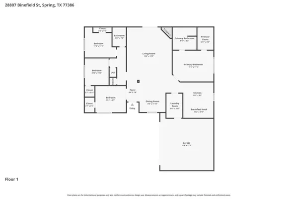 $1,975 | 28807 Binefield Street, Spring, TX 77386