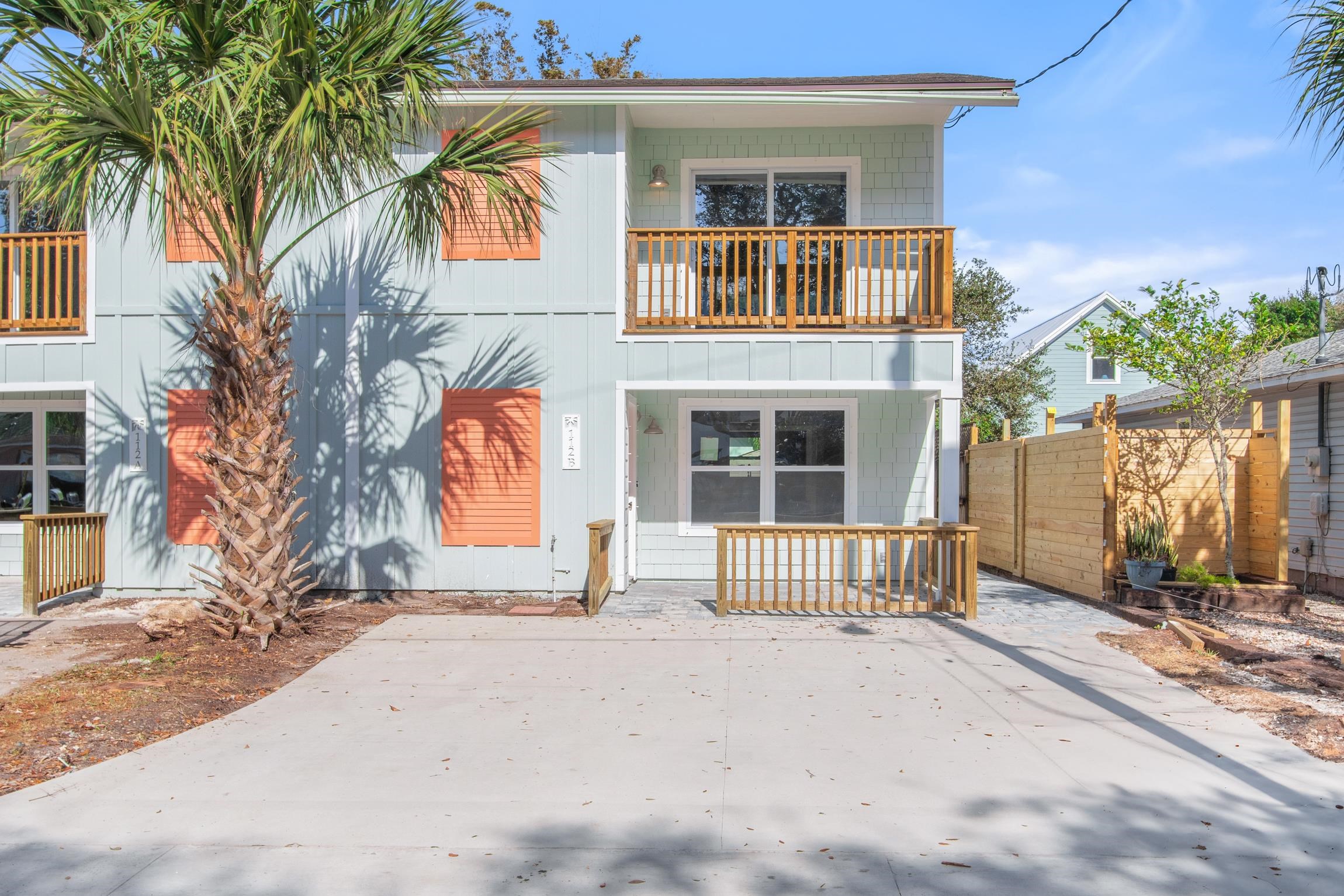 112 2nd Street, Unit A St. Augustine, FL 32080 - Photo 37 of 48 a view of a house with a yard
