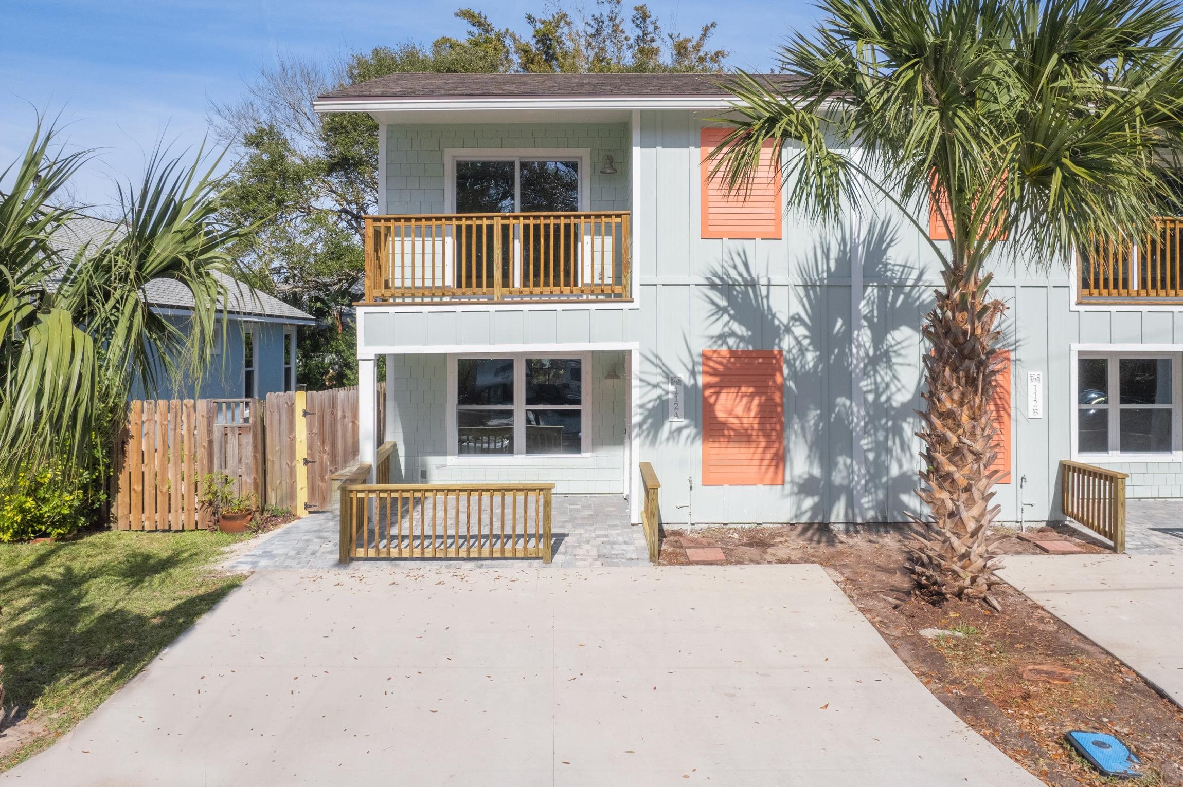 112 2nd Street, Unit A St. Augustine, FL 32080 - Photo 40 of 48 front view of a house with a yard