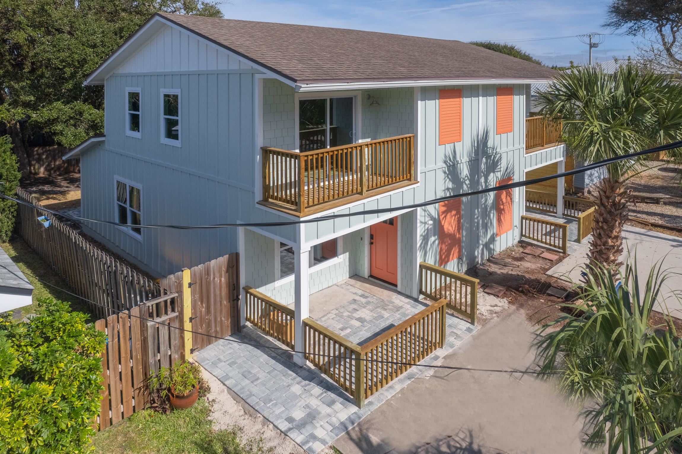 112 2nd Street, Unit A St. Augustine, FL 32080 - Photo 41 of 48 a view of house with roof deck and potted plants
