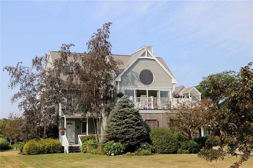 This beautiful home has water views...