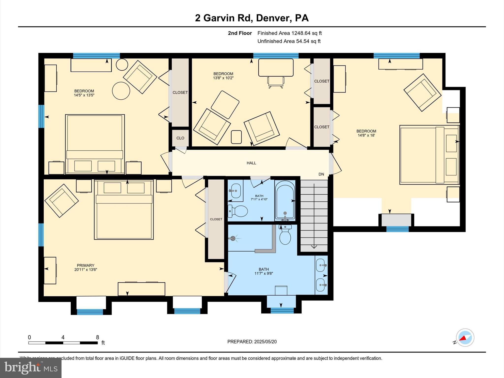 2 Garvin Road Denver, PA 17517 - Photo 40 of 40 Second Level Floor Plan