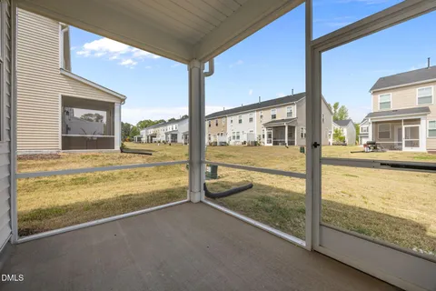 a view of a building from a window