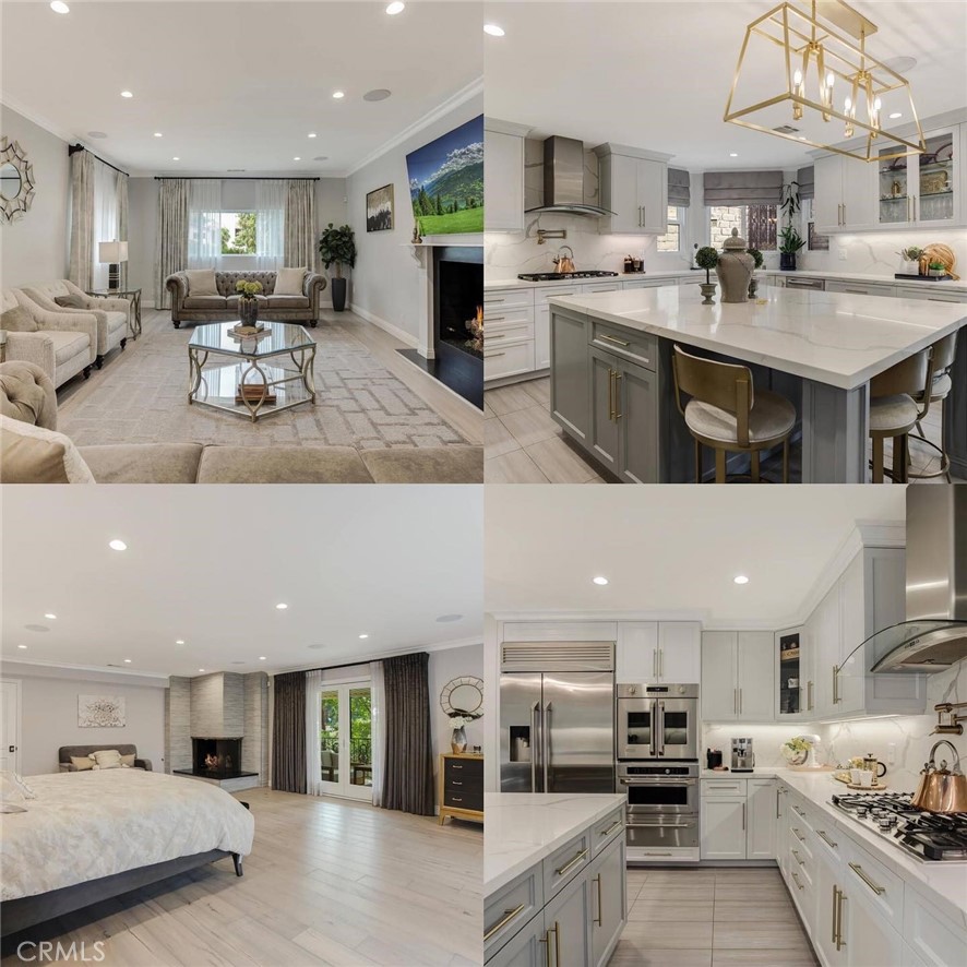 a kitchen with stainless steel appliances kitchen island granite countertop a sink and cabinets