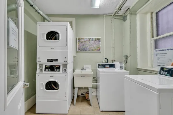 a room with storage and utility