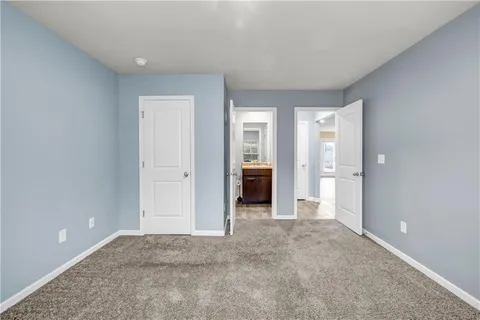 wooden floor and closet in a room