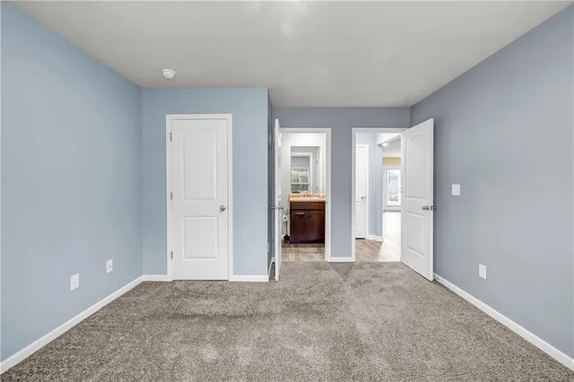 wooden floor and closet in a room