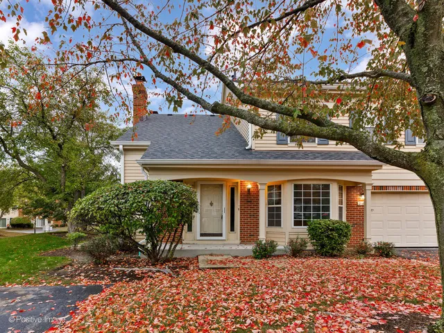 front view of a house with a tree