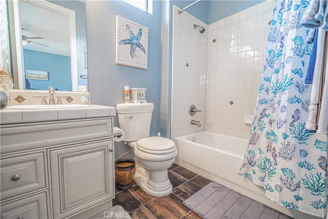 a building outdoor space with patio furniture and potted plants