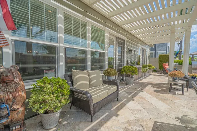 a view of a balcony next to a lake view