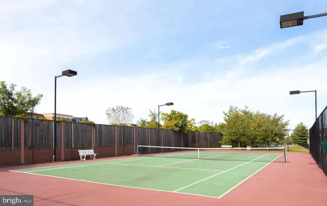 a view of a building with a swimming pool