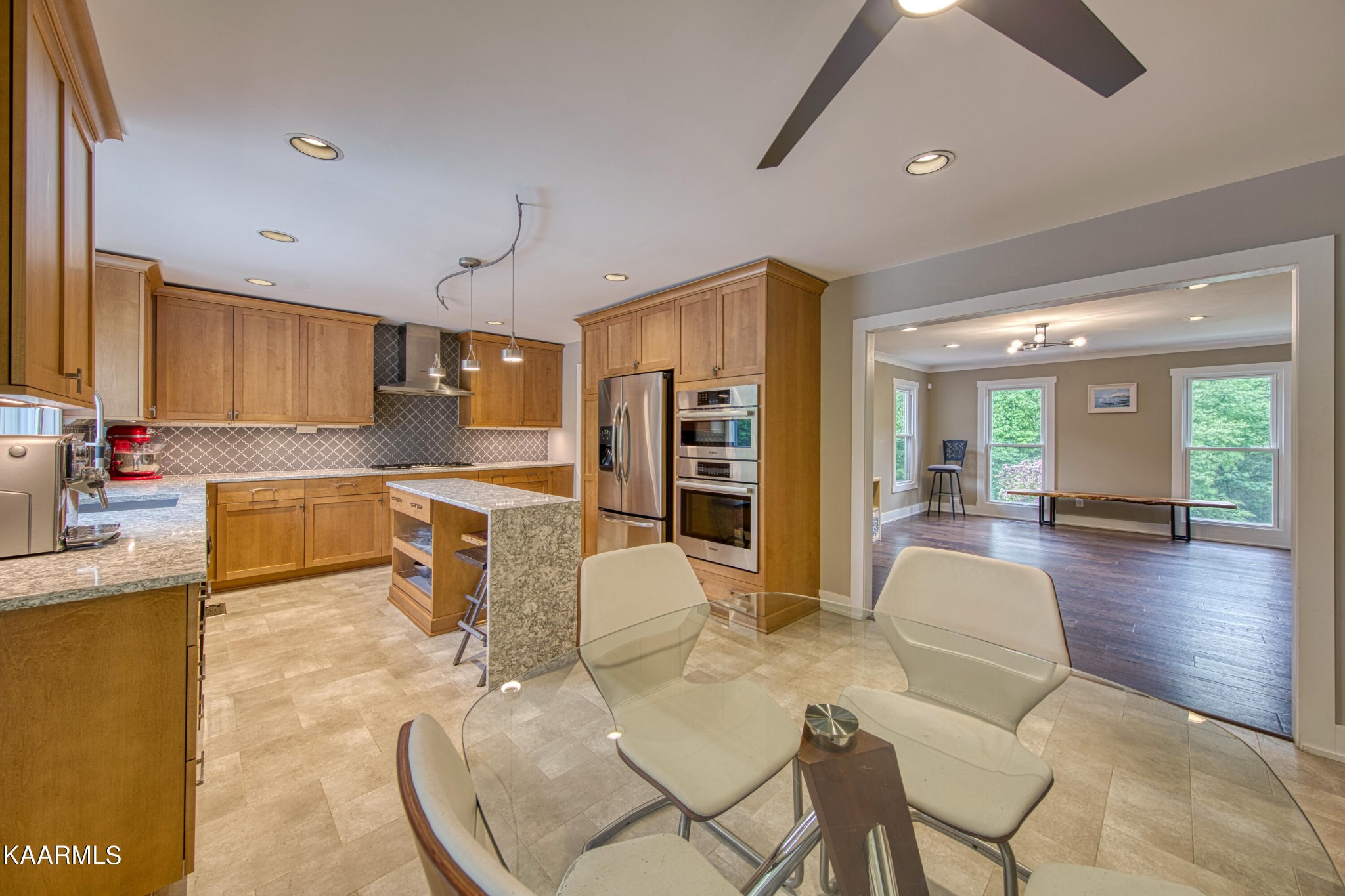 2313 Tooles Bend Road Knoxville, TN 37922 - Photo 14 of 50 a living room with stainless steel appliances furniture and a kitchen view