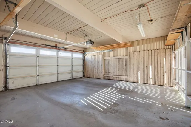 a view of a park with palm trees