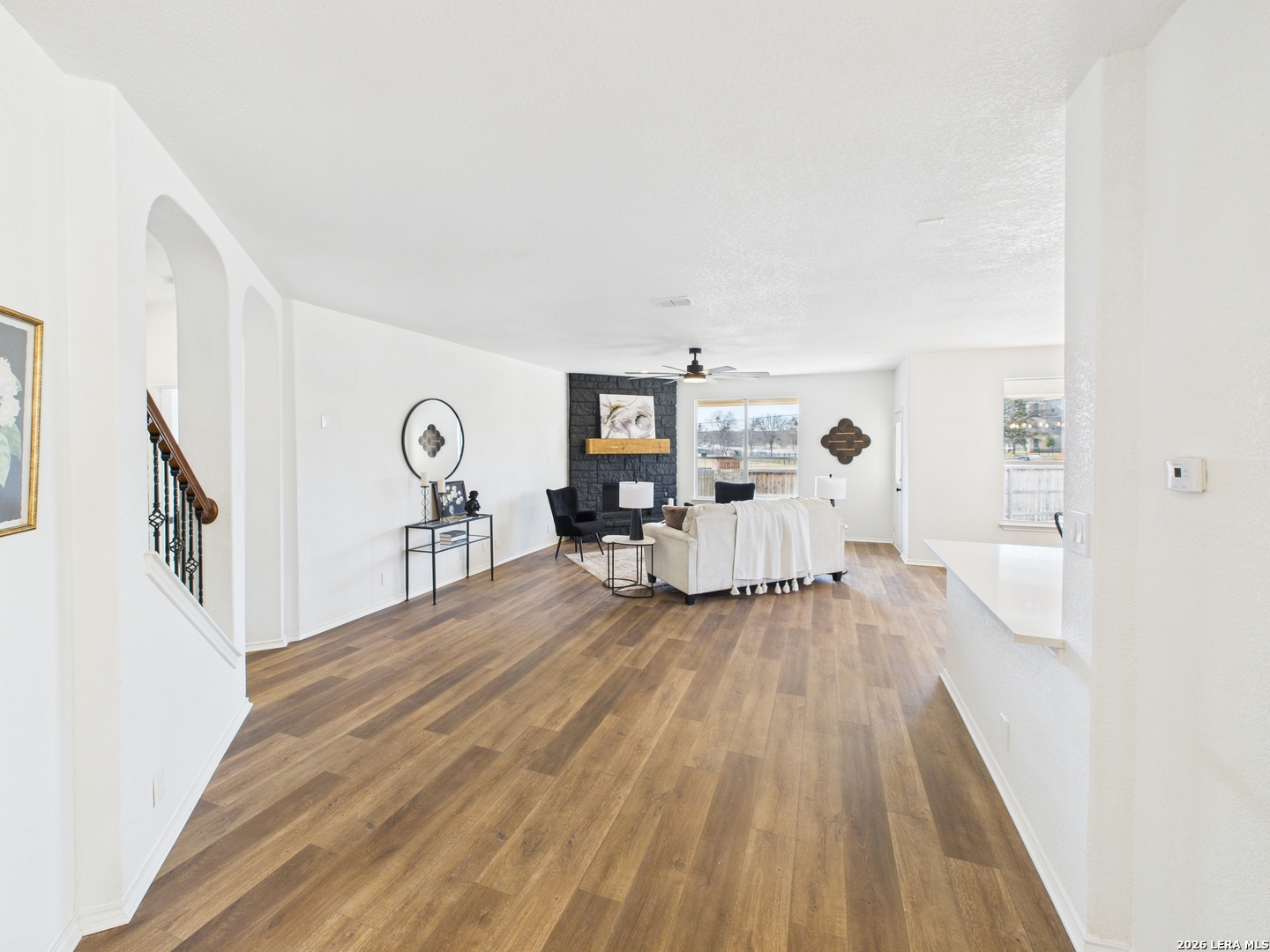 7202 Sandy Bay Converse, TX 78109 - Photo 12 of 40 a living room with furniture and a wooden floor