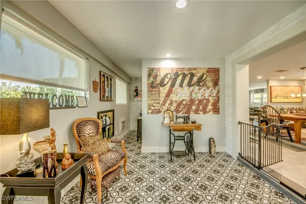 a view of a living room