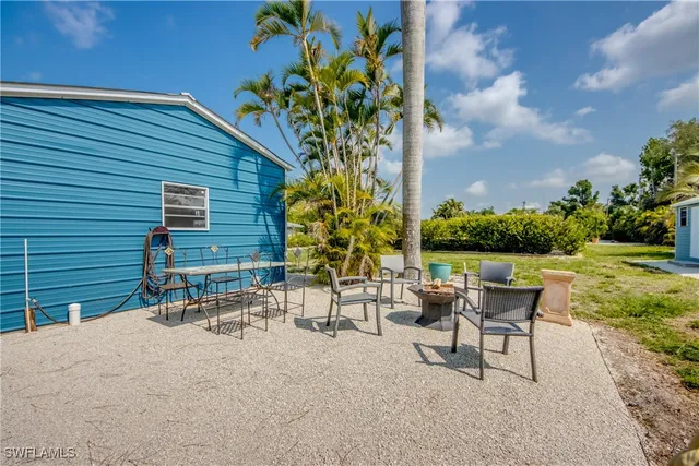 a view of a garden with a pathway