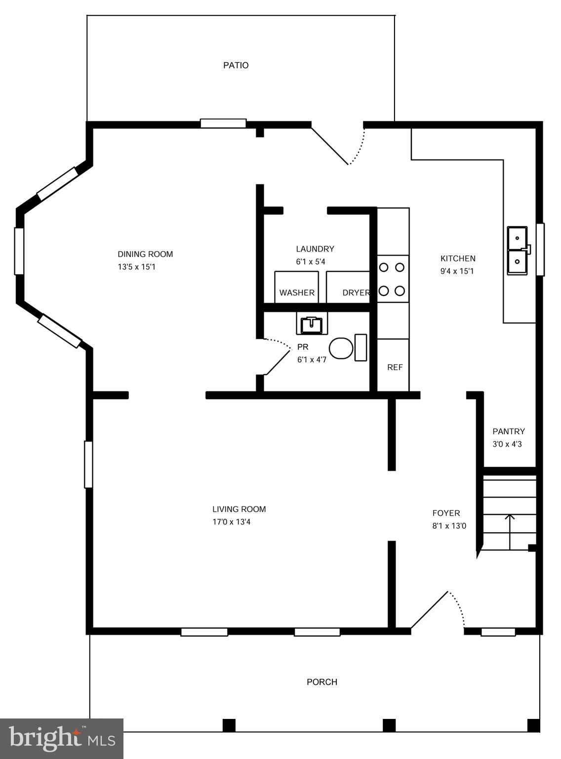 3100 Perry Street Mount Rainier, MD 20712 - Photo 39 of 40 Main Floor Plan