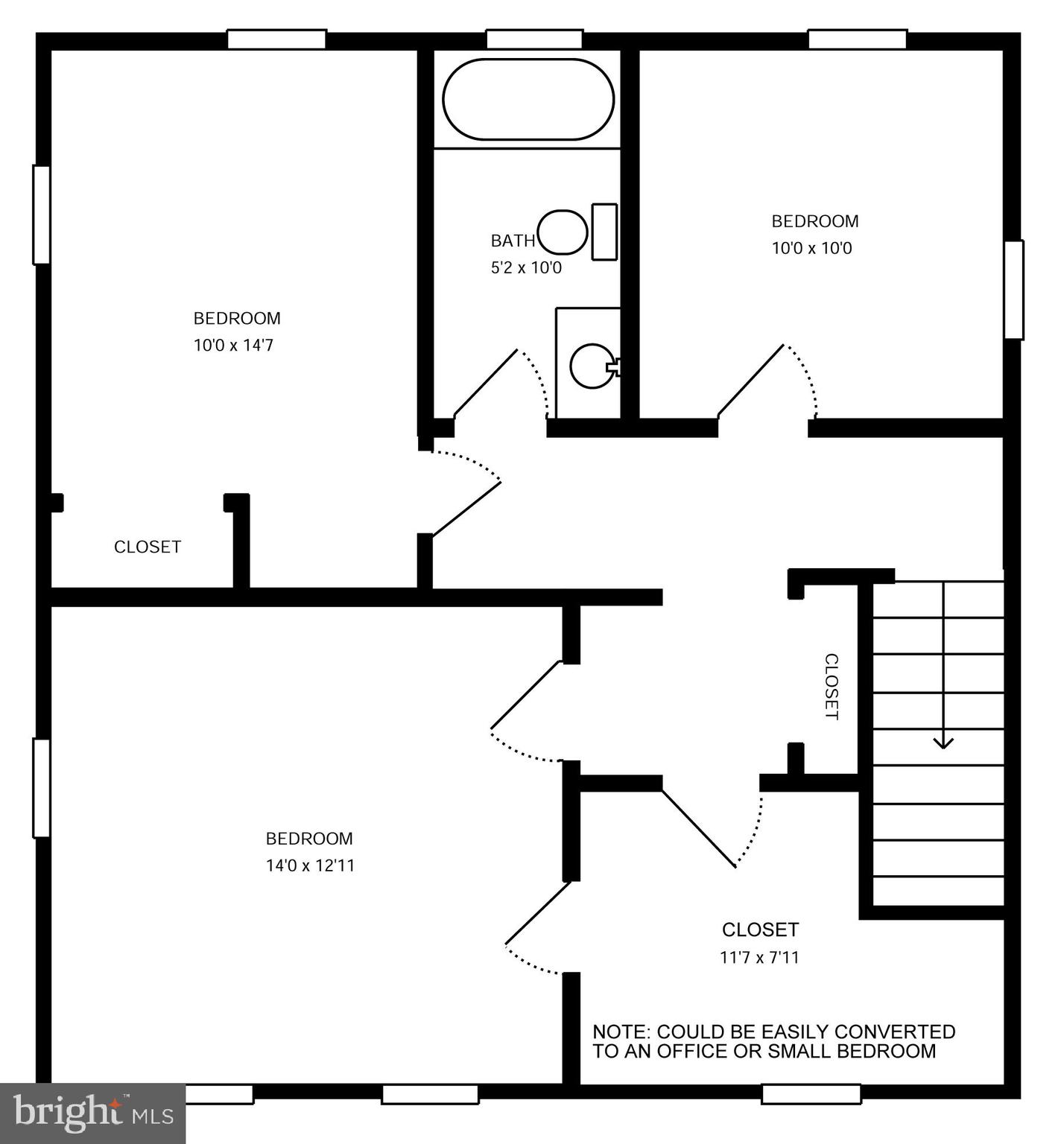 3100 Perry Street Mount Rainier, MD 20712 - Photo 40 of 40 Upper Floor Plan