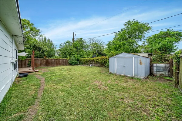 a backyard of a house