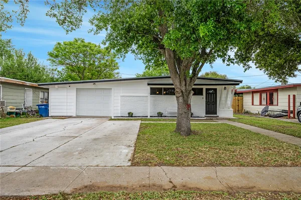 front view of a house and a yard