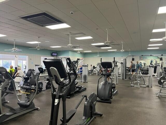 256 Seville K Delray Beach, FL 33446 - Photo 33 of 45 a view of a room with gym equipment
