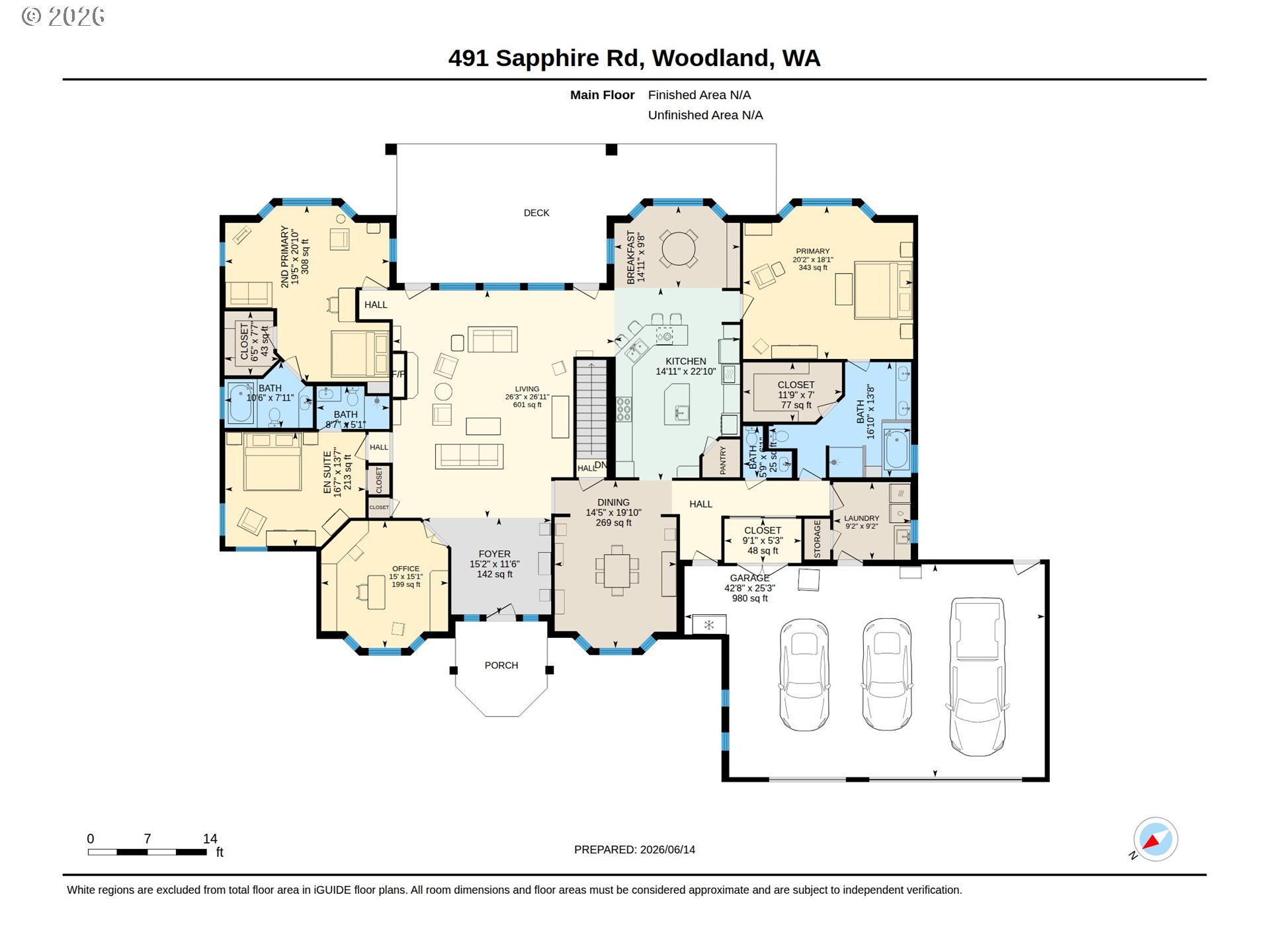 491 Sapphire Road Woodland, WA 98674 - Photo 47 of 48 Floor Plan