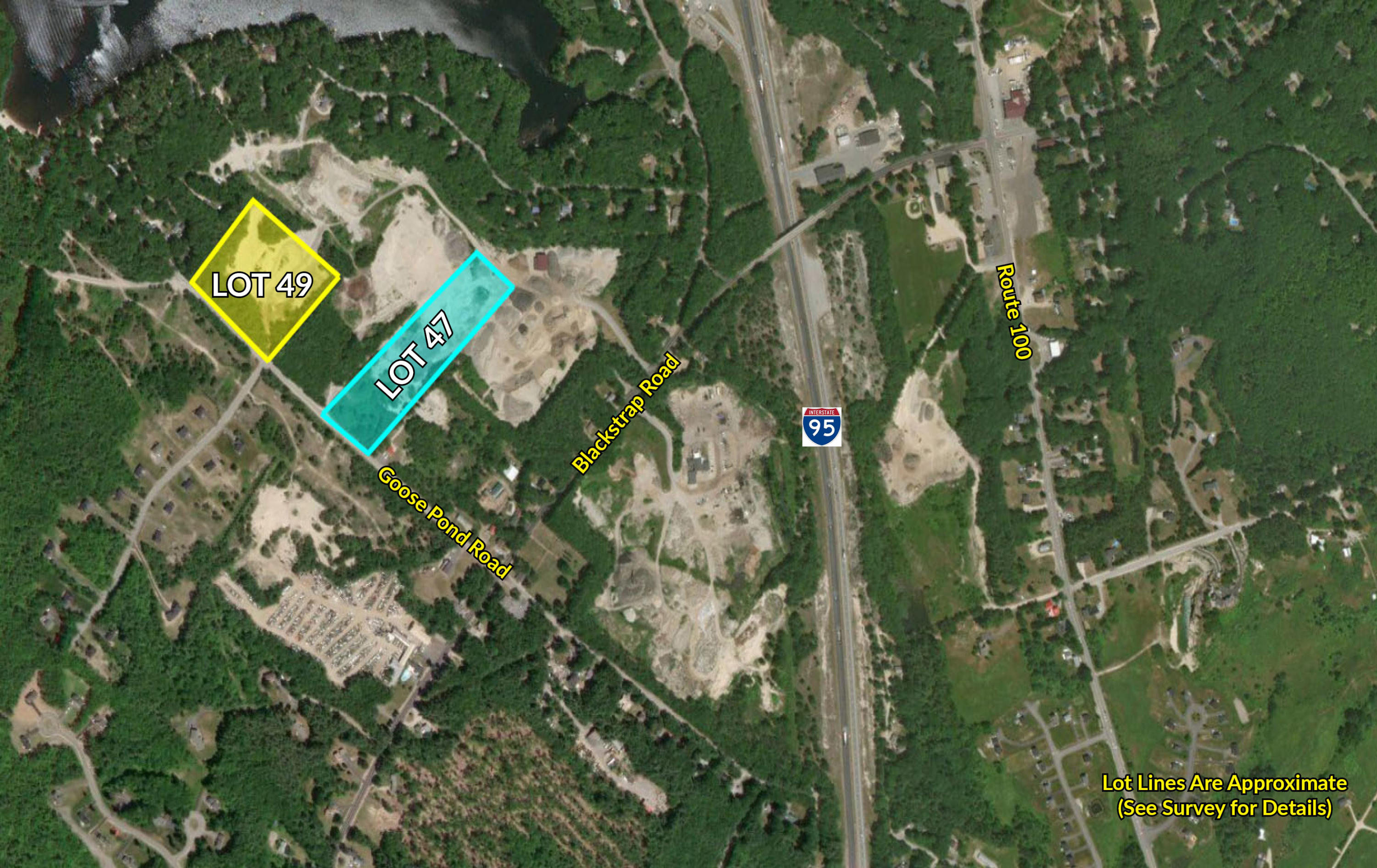 Lot 47 Goose Pond Road Cumberland Center, ME 04021 - Photo 7 of 8 Labeled Aerial