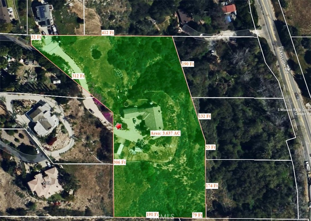2240 Aqua Hill Road Fallbrook, CA 92028 - Photo 54 of 54 Estimated Property Lines