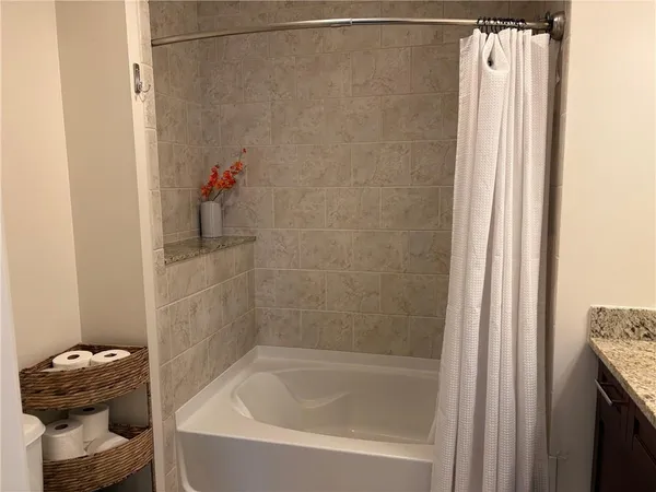 a front view of a building