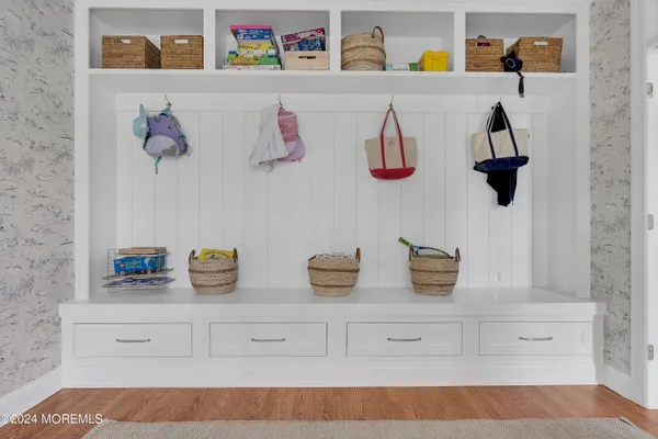 a view of shelf with toys