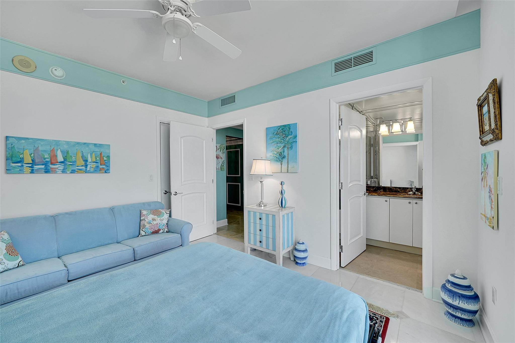 821 North Riverside Drive, Unit PH2 Pompano Beach, FL 33062 - Photo 66 of 95 a living room with furniture and a walk in closet